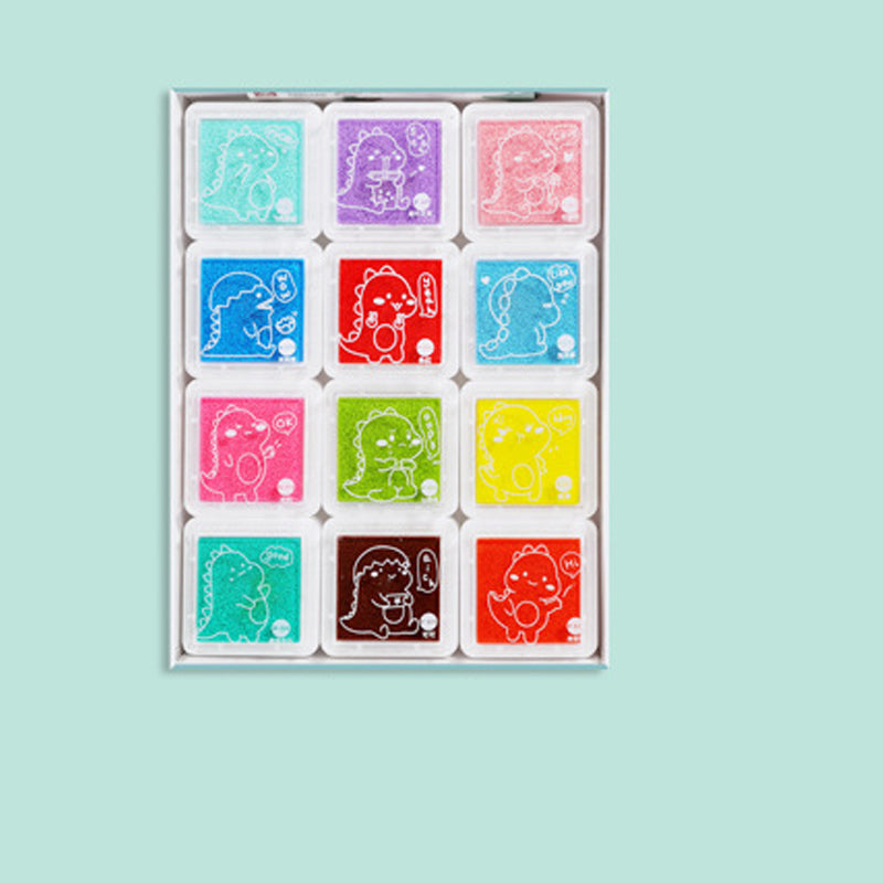 Children's Finger Drawing Paint Kindergarten Color Printing Mud Baby Graffiti Printing Pad Drawing Tool Palm Pointillism - Korvel