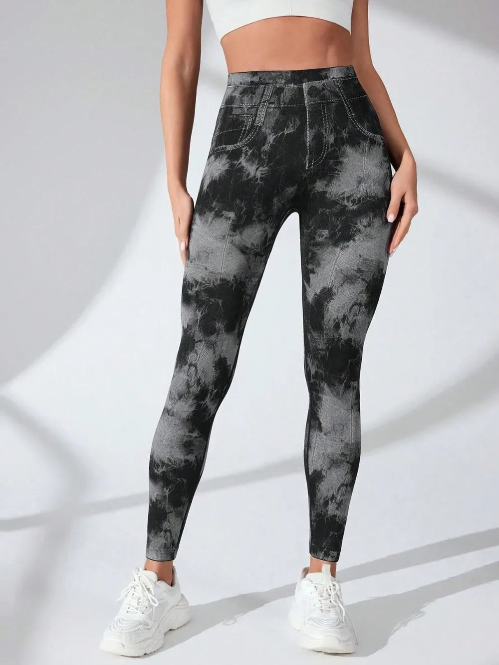 Tie-Dye High Waist Active Leggings - Korvel