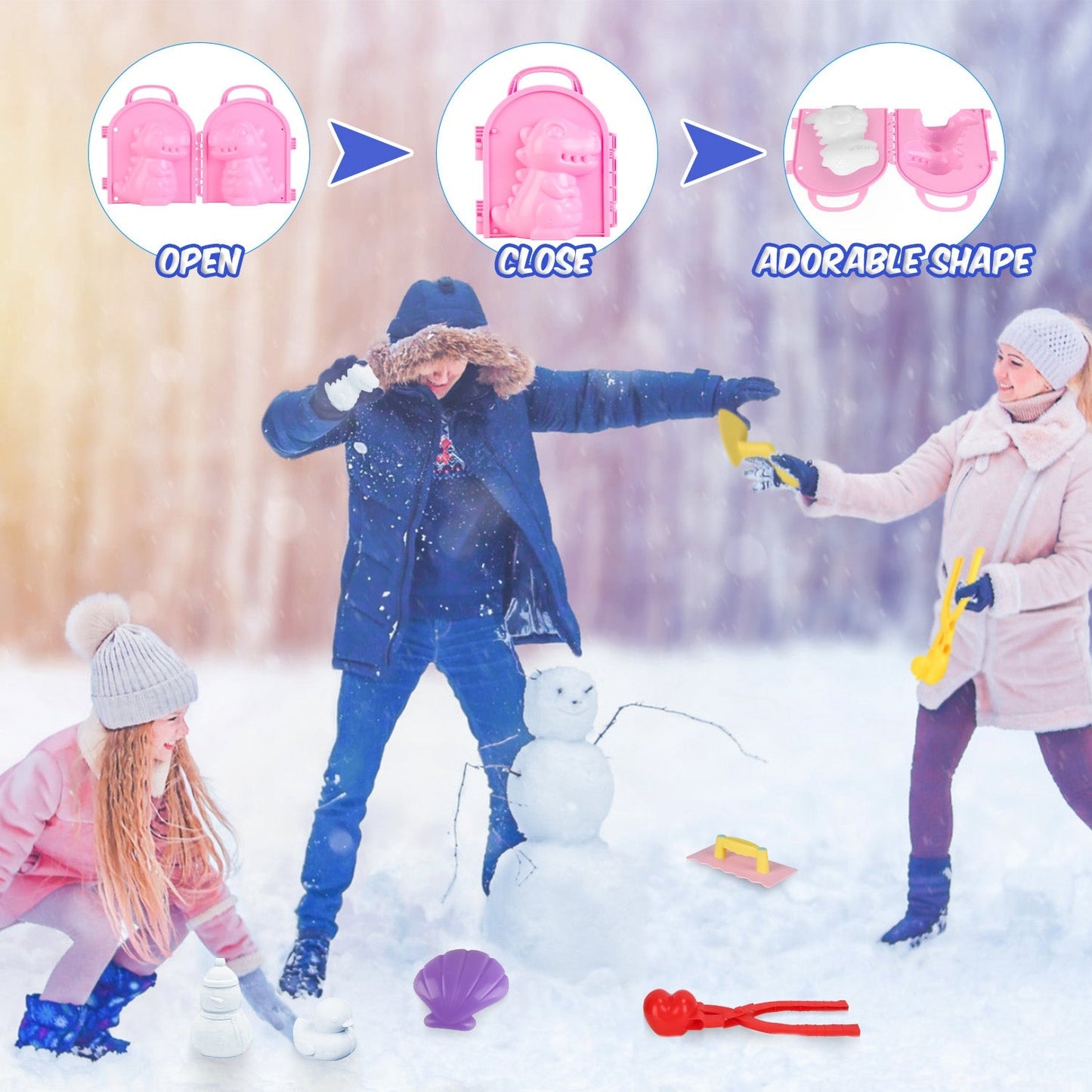 Kit de herramientas para bolas de nieve GBruno de 15 piezas