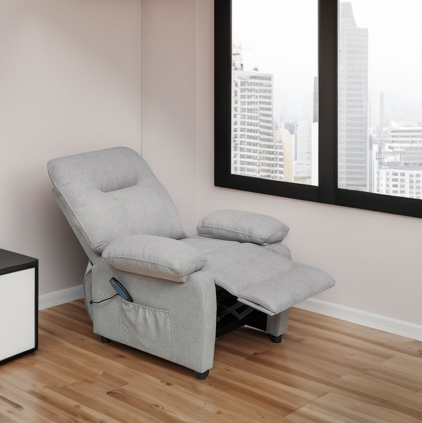 Recliner Chair with Message and Heater, Recliner Chair for Adult, Manual Control Message Chair - Korvel