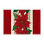 Christmas tree bell print placemat red striped plaid linen table mat Christmas party decoration insulation mat - Korvel
