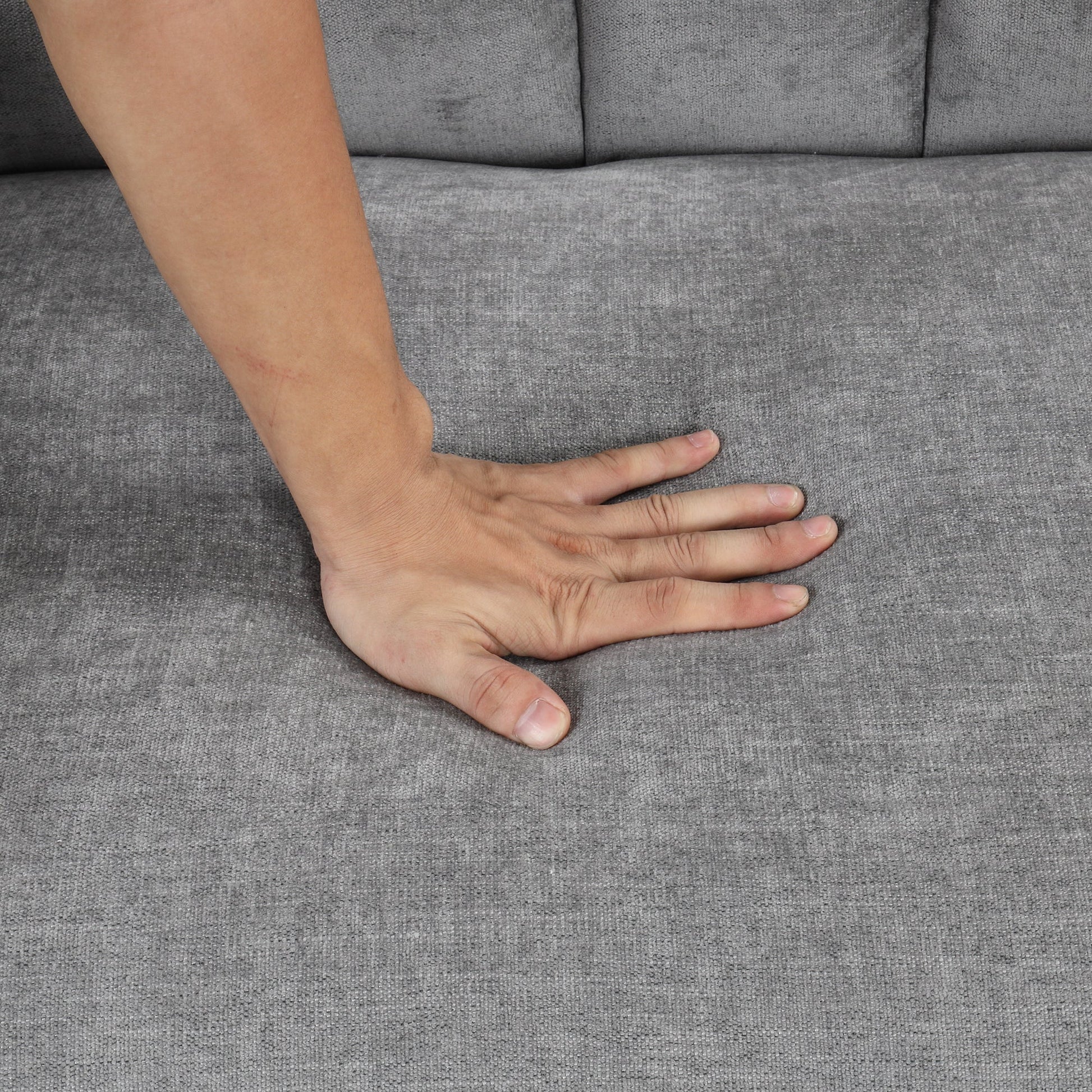U_STYLE Convertible Soft Cushion Sofa Pull Bed ,for Two People to Sit On - Korvel