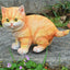 Charming Outdoor Cat Ornament in Resin