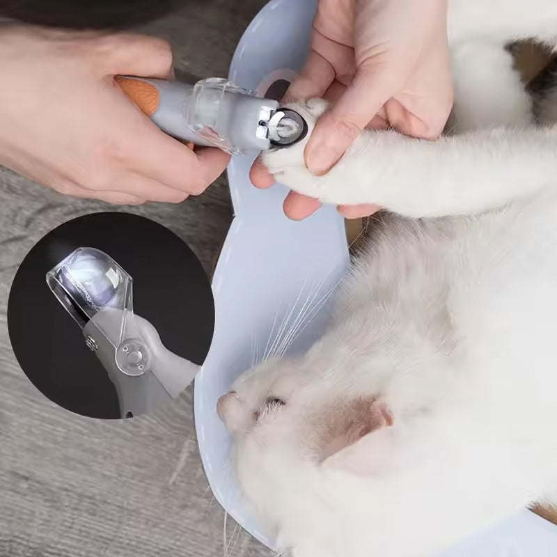 Professional LED - lit pet nail clippers for cats and dogs. Toe - claw cutting tool, pet supplies. - Korvel