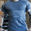 Camiseta de manga corta de cuello redondo para hombres en tallas grandes