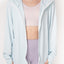 Cardigan à capuche tricoté protecteur UV