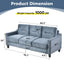 Premium Gray Chenille Sectional Sofa for Small Spaces