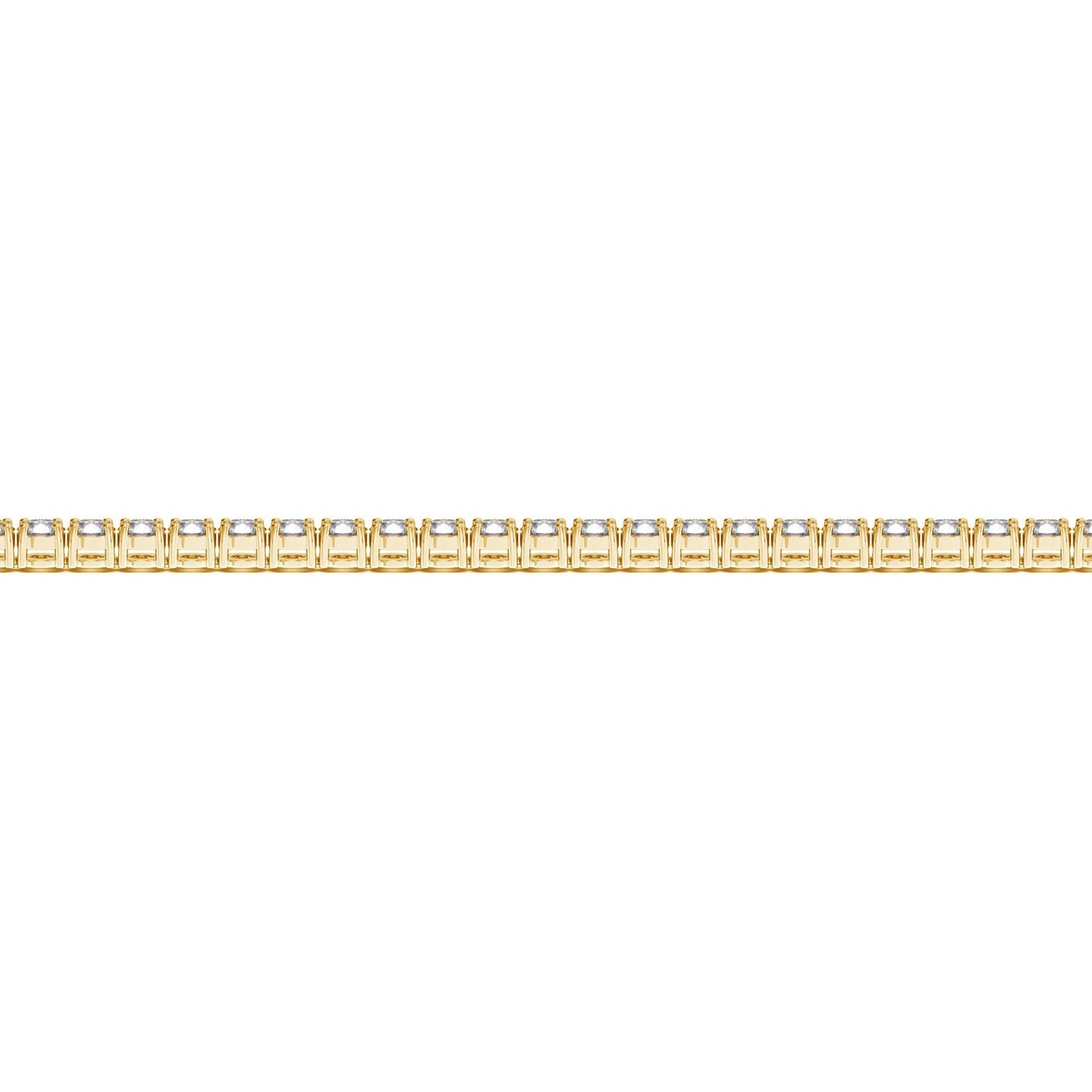 Bracelet de tennis en diamant cultivé en laboratoire en or jaune 14 carats