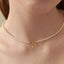 Collar de Lazo de Perlas de Cobre