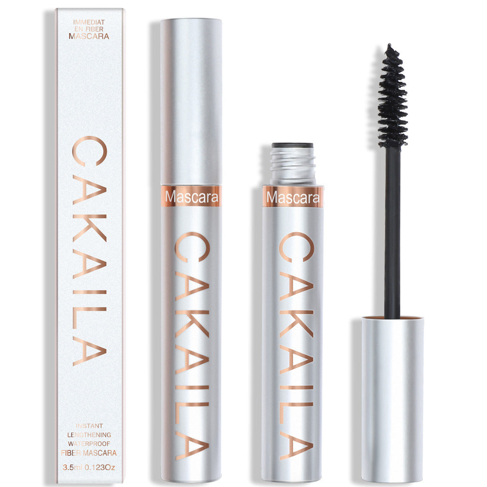 CAKAILA  Makeup thick and long mascara silver tube waterproof long lasting non-smudge false mascara - Korvel