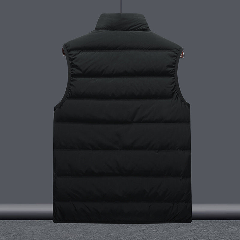 Lightweight Couples Vest with Stand-Up Collar