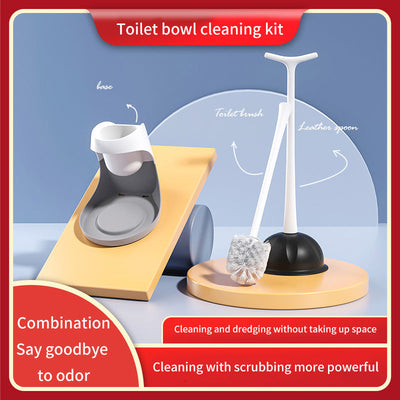 Premium Toilet Brush with Leather Strap and Base