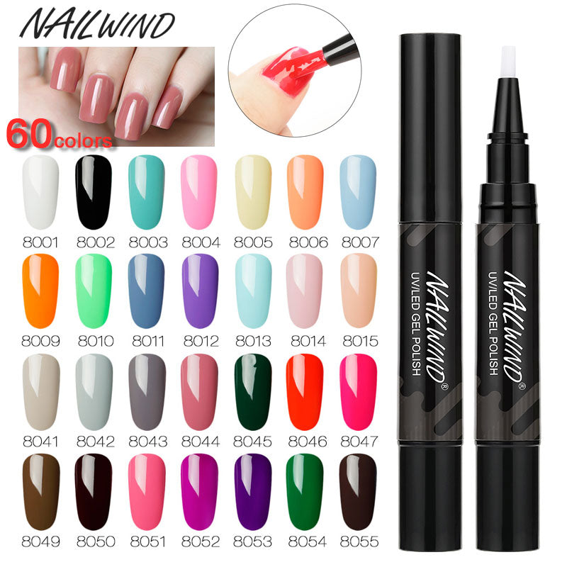 Venalisa 60 Colors Soak Off Gel Nail Polish with Glue Pen