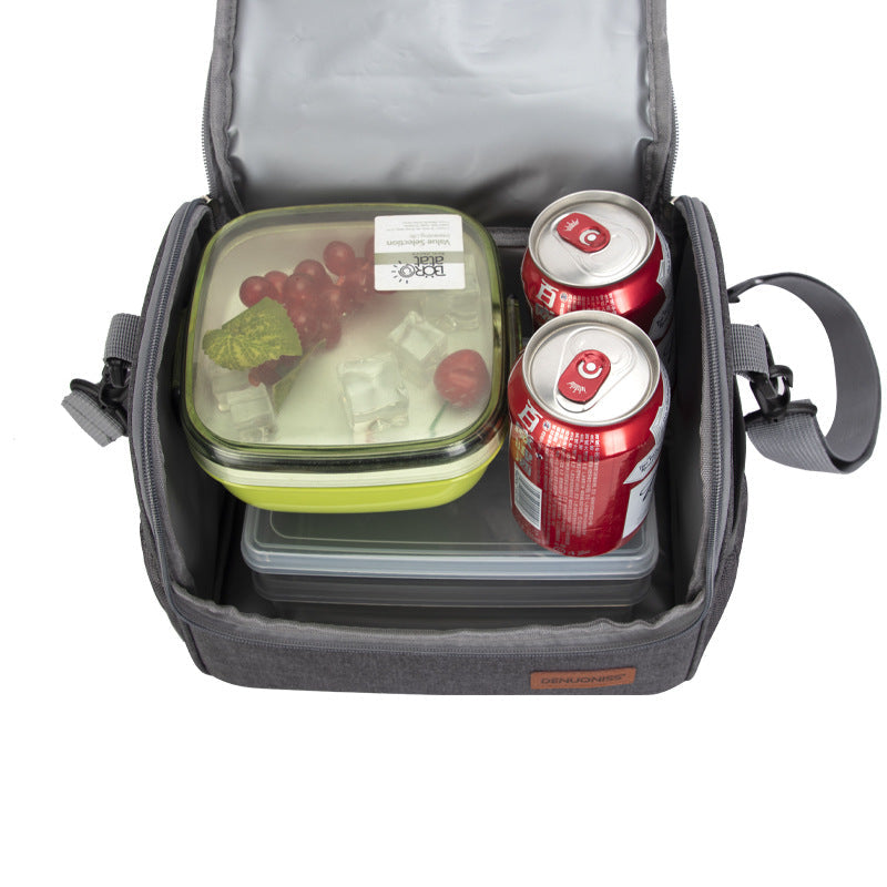 Large capacity thick waterproof heat preservation space walk series lunch box bag - Korvel