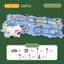 DIY assembly of children's puzzle track car with various scenarios city map construction electric puzzle track car - Korvel