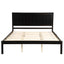 Platform Bed Frame with Headboard, Wood Slat Support  No Box Spring Needed  Queen Espresso - Korvel