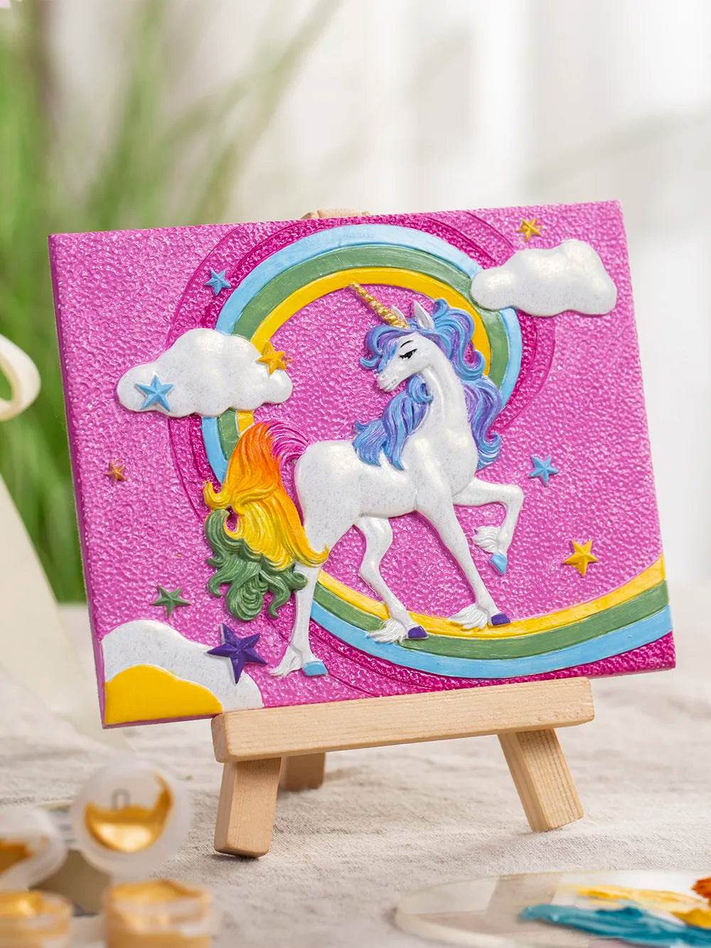 Kit de peinture à l'huile 3D DIY Licorne Relief