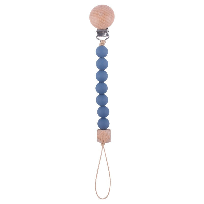 Infant and toddler products, beech wood pacifier clip, soothing wood octagonal pacifier, anti drop chain - Korvel