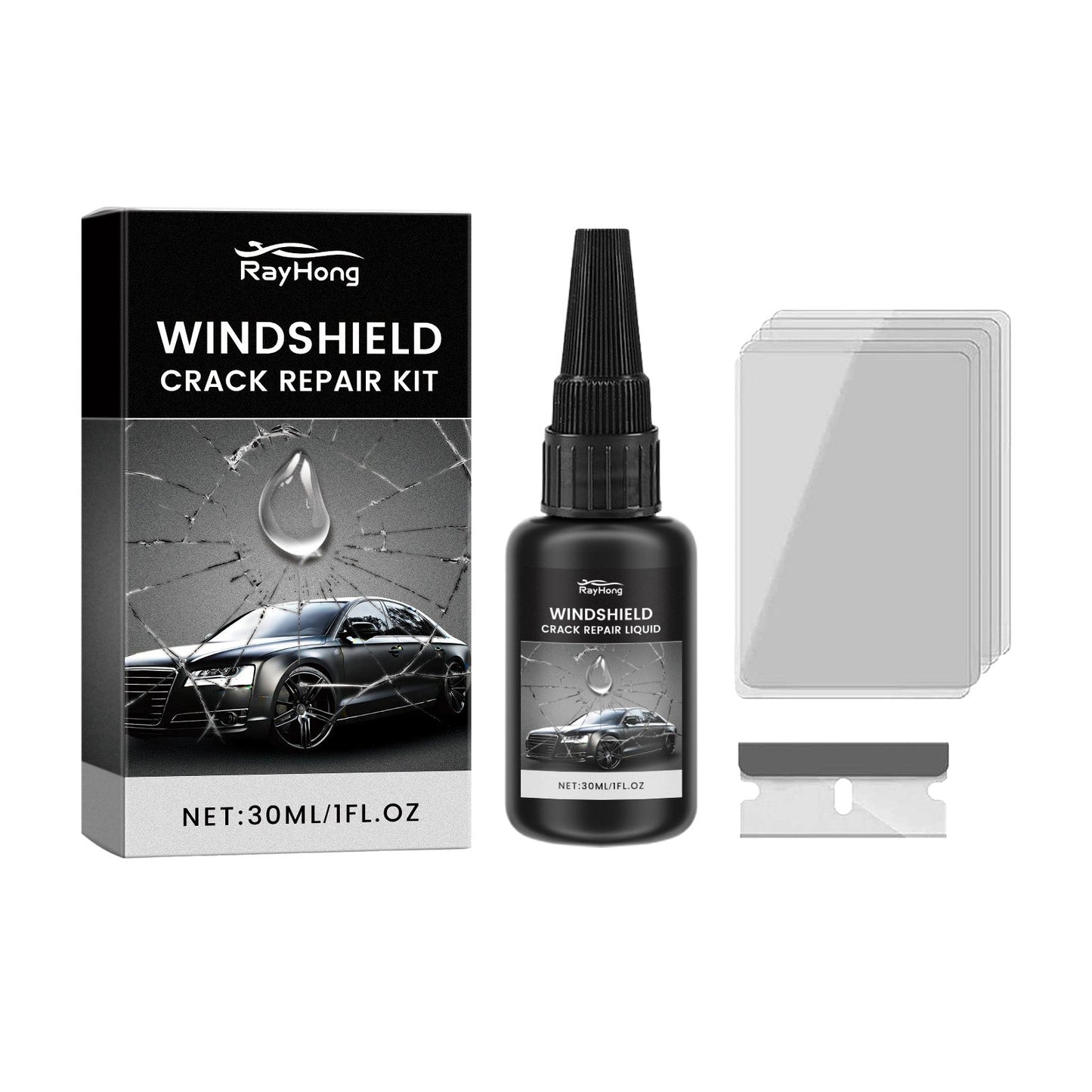 Premium Windshield Repair Adhesive for Cracks and Scratches