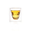 Double layered skull glass, creative bar glass, transparent insulated water glass, skull glass, beer glass, imprisoning pirates - Korvel
