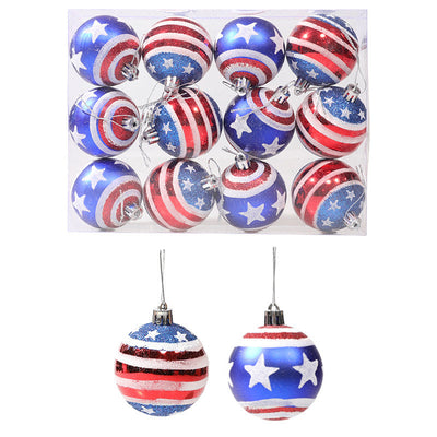 Hanging decorative props Captain America Christmas plastic ball hand-painted ball cover - Korvel
