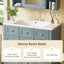 36 inch modern mirror cabinet with adjustable shelves, 2 soft closing doors, and 6 drawer storage cabinet door organizers - Korvel