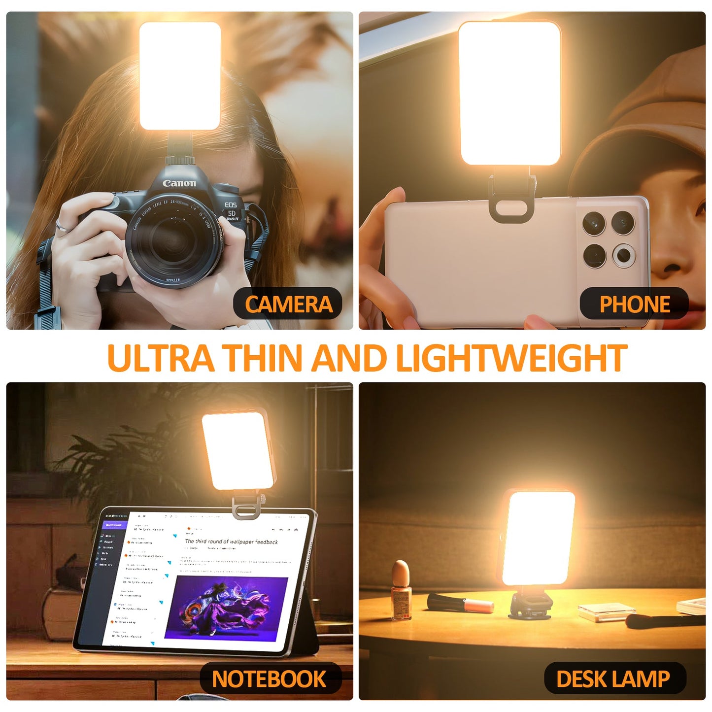 Magnetic fill light LED video conference phone fill light camera photography live broadcast photography pocket light - Korvel