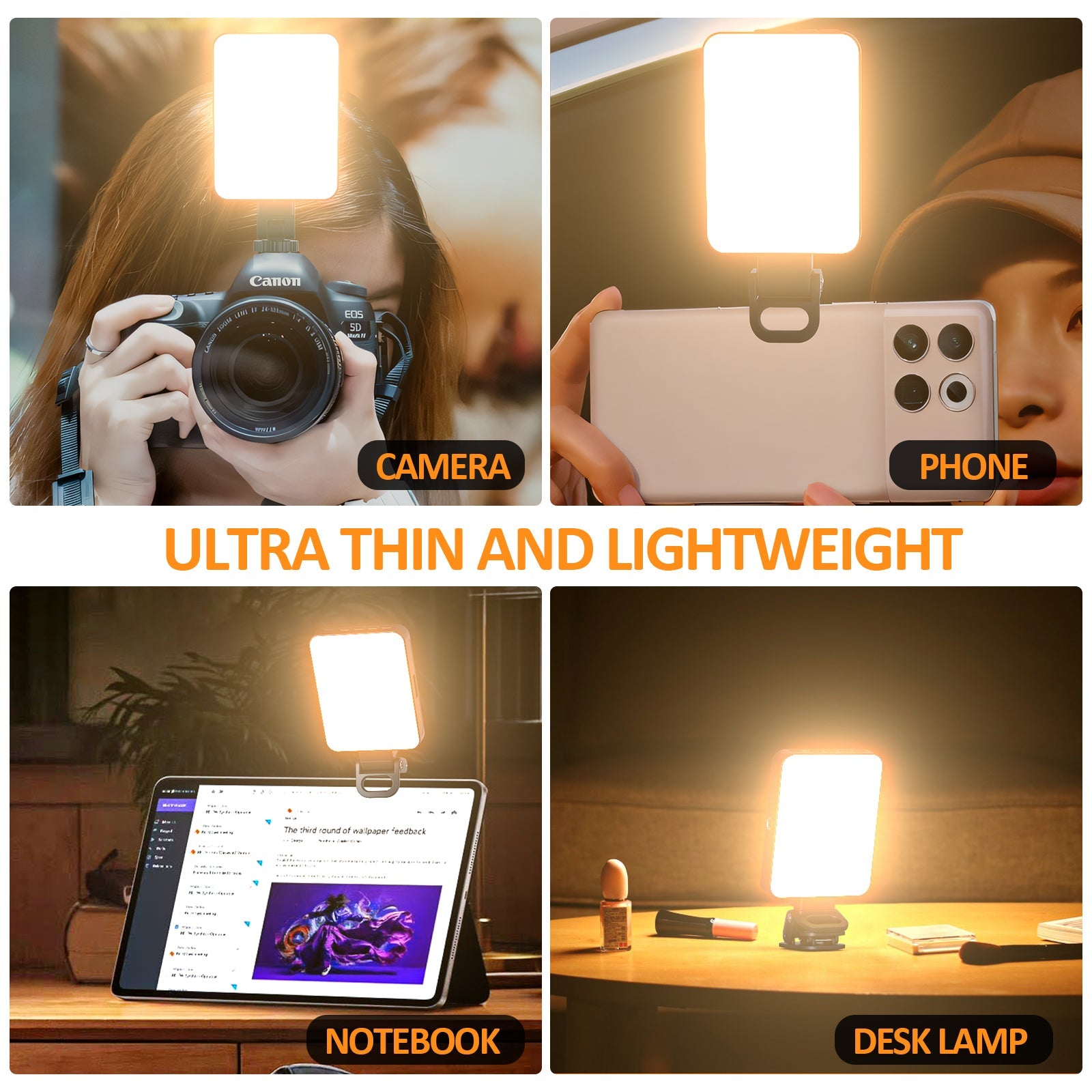 Magnetic fill light LED video conference phone fill light camera photography live broadcast photography pocket light - Korvel