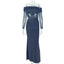 Women's Irregular Hem Pencil Dress - One-Shoulder Long Sleeve