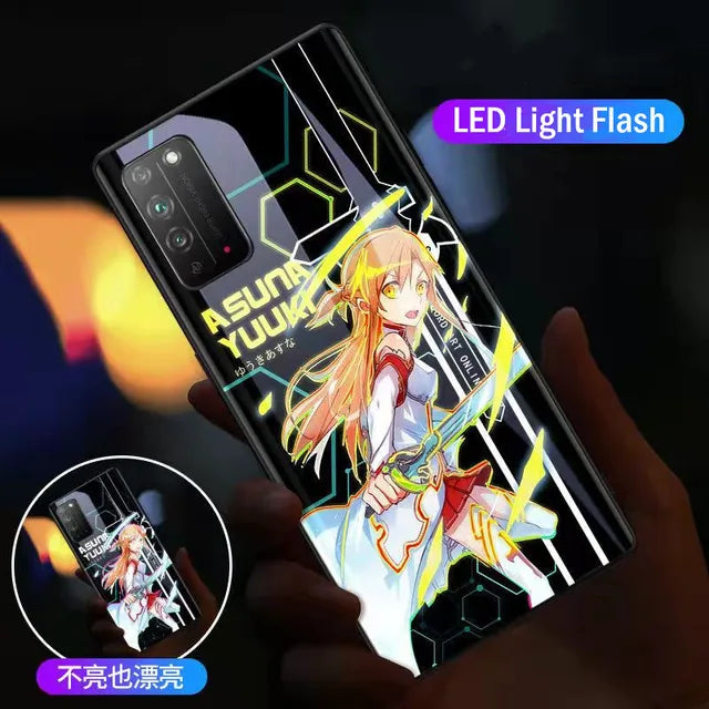 LED Flash Call Light Case For Samsung Galaxy S23 Ultra S22 21 Note 20 Ultra FE Selfie Light Cover for Samsung S21 S20 Plus Coque - Korvel