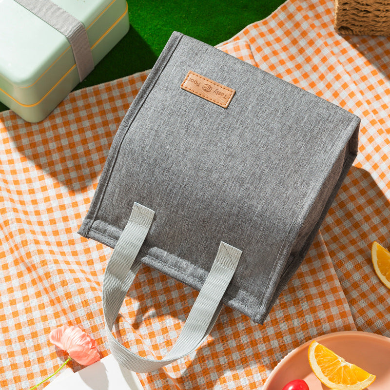 Fashionable and simple vertical large capacity portable insulated lunch bag - Korvel