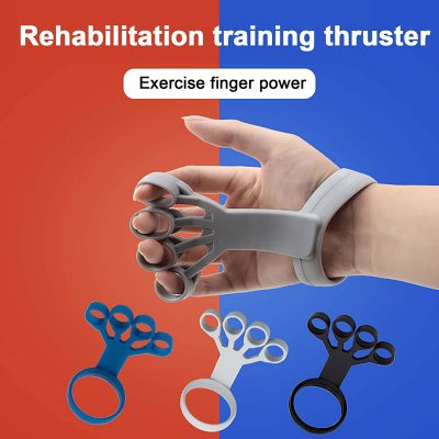 Silicone Wrist Stretcher Finger Exercise Trainer Finger Tension Circle Five Fingers - Korvel