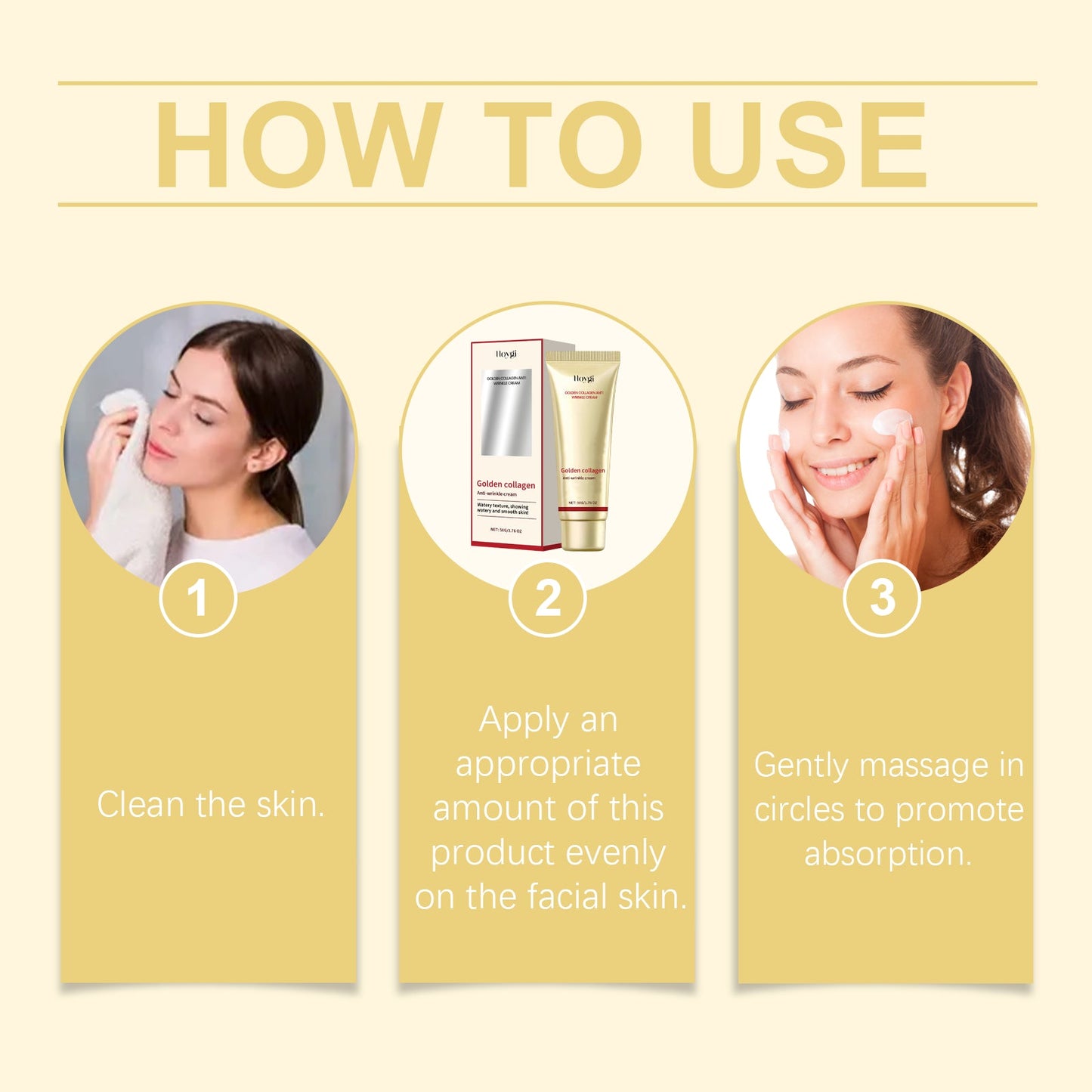 Gold Collagen Cream Hydrates, Firming, Firming And Rejuvenating Skin Care Cream - Korvel