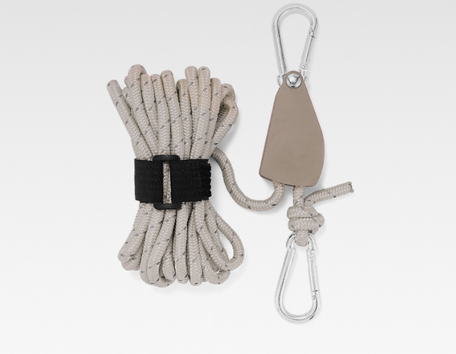 Camping Tent Tie Down Rope Tightener Fastening Pulley Ratchet Hangers Awning Rope Hook Canopy Buckle Rope Tightening Straps Tool - Korvel