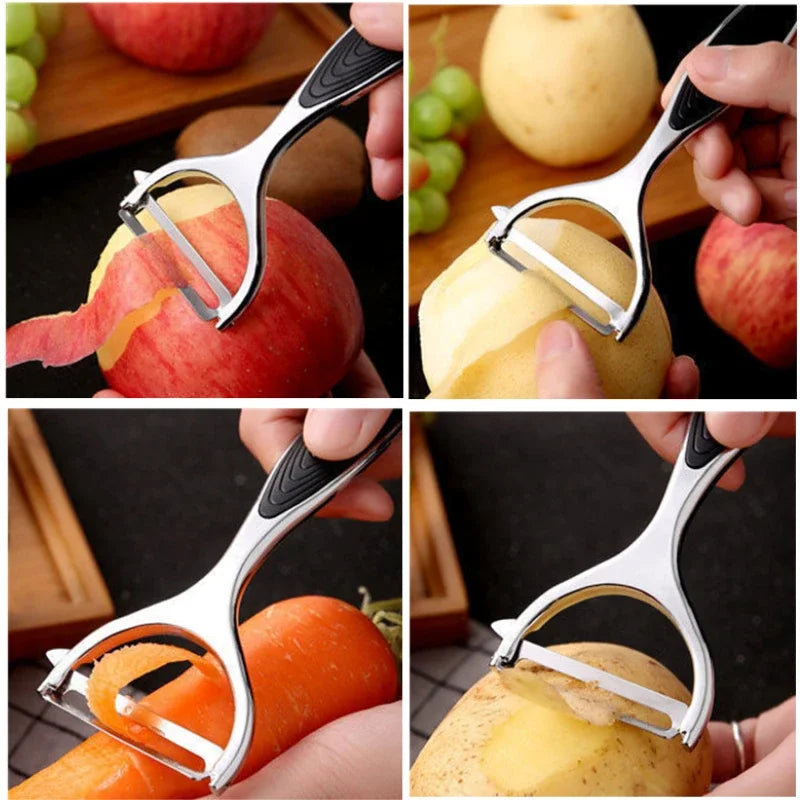 Stainless Steel Potato Peeler Vegetable Peeler Multi-function Carrot Grater Fruit Tools Kitchen Accessories cuisine pelador - Korvel