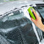 Car Glass Oil Film Remover with Sponge Cleaning Brush, Ideal for Front Inner Windshield Cleaning - Korvel