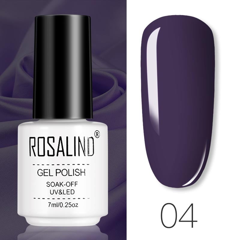 ROSALIND Gel Polish Set Manicure for Nails Semi Permanent Vernis top coat UV LED Gel Varnish Soak Off Nail Art Gel Nail Polish - Korvel