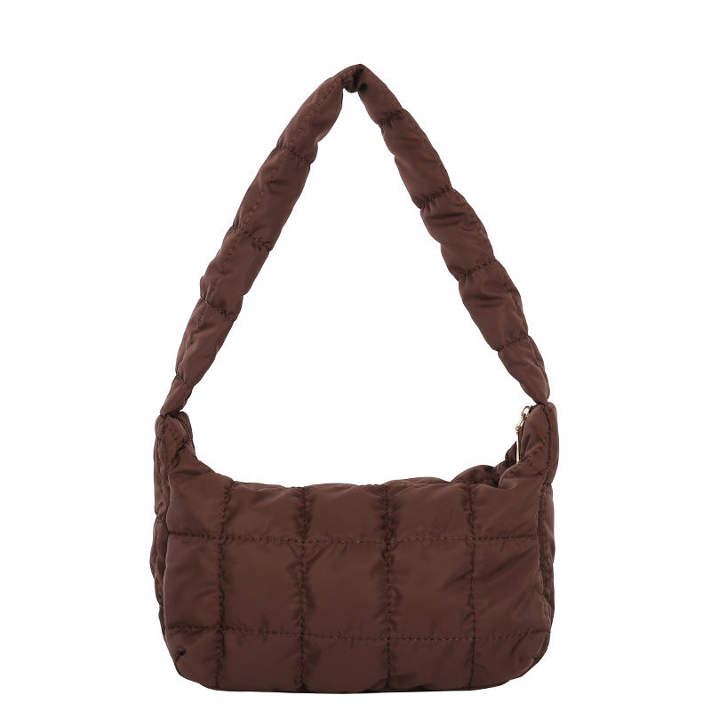 Trendy Pleated Cloud-Shaped Shoulder Bag for Women