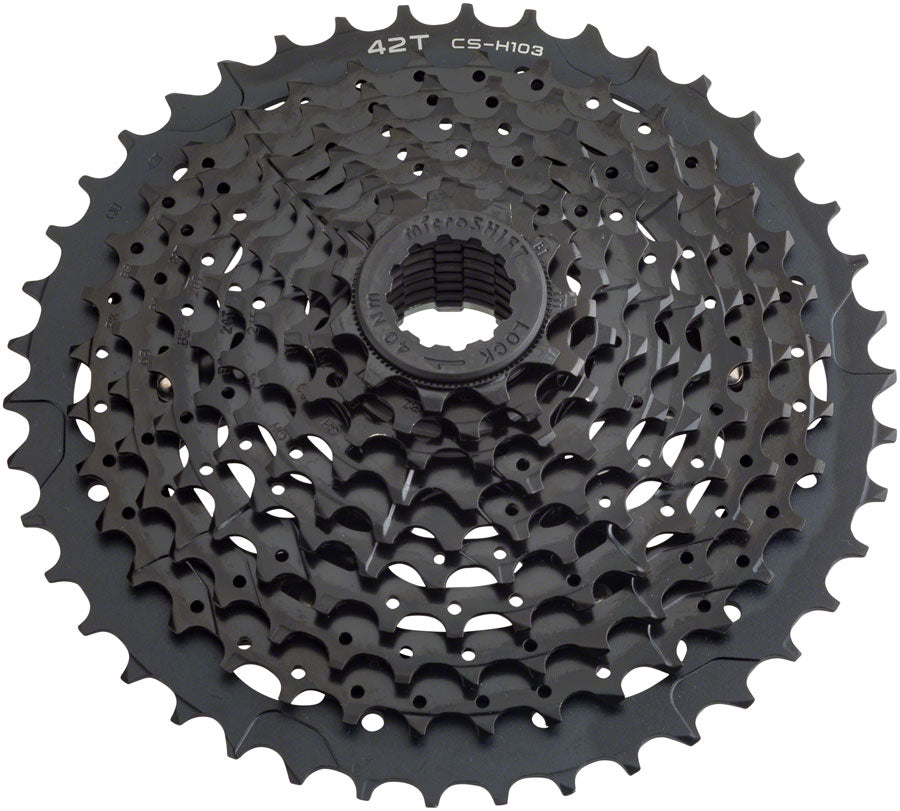 Cassette microSHIFT H10 - 10 vitesses 11-42t Noir