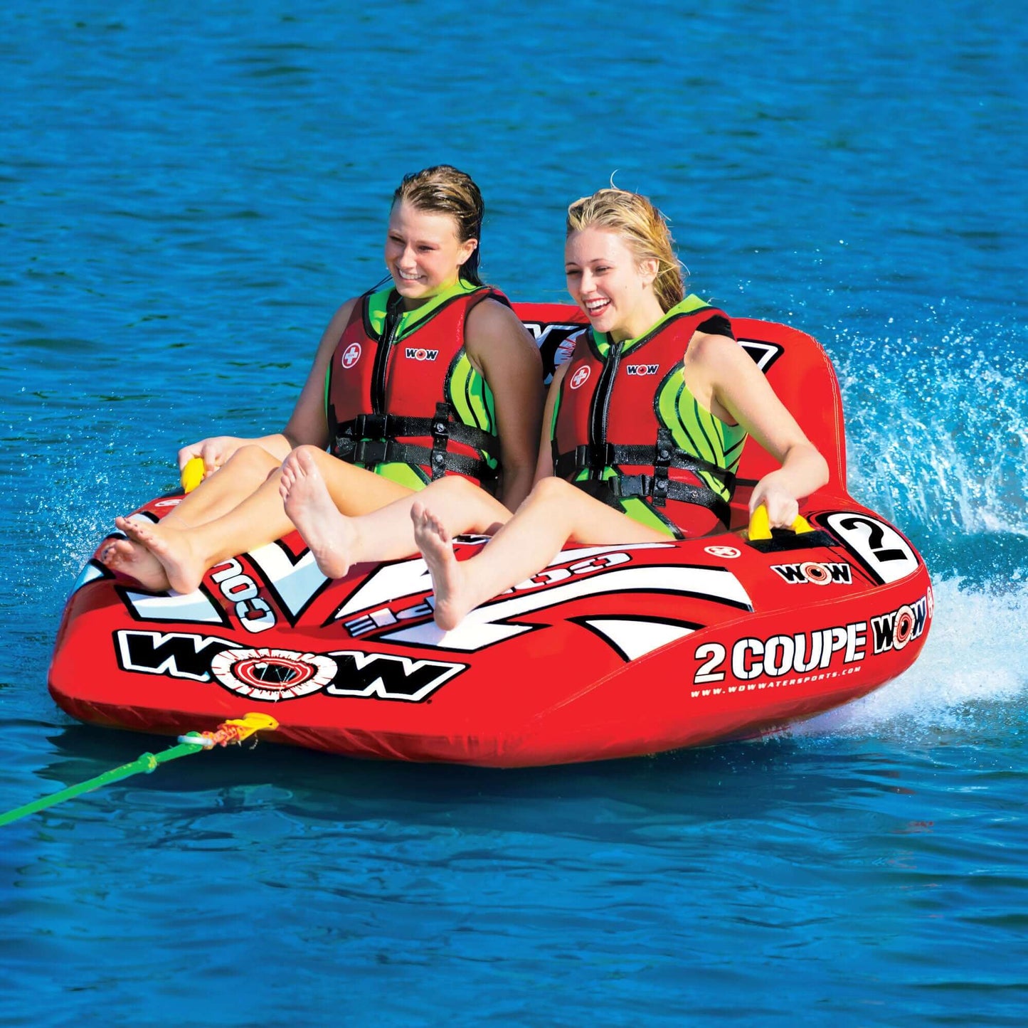 WOW Watersports 2 Person Coupe Cockpit Towable Water Tube - Korvel
