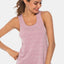 Full Size Scoop Neck Wide Strap Active Tank