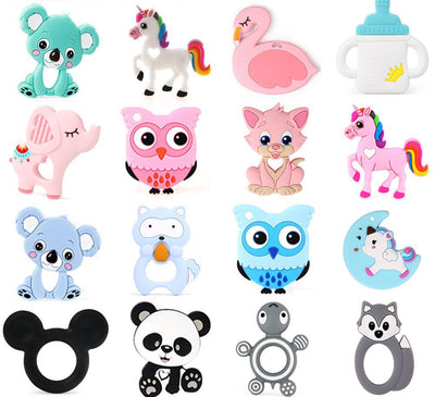Premium Silicone Baby Teether - Animal Designs for Comfort