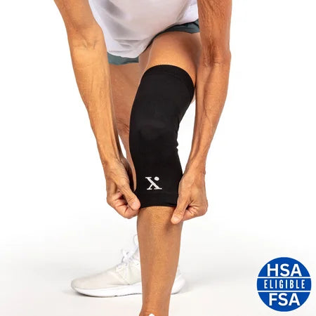 Manga de compresión para la rodilla Nufabrx para el alivio del dolor