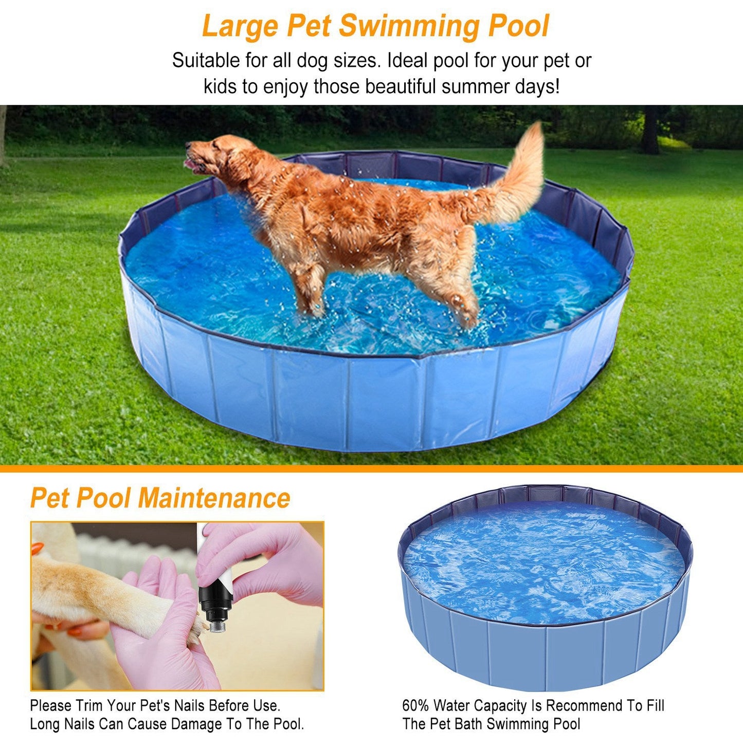 Piscina Plegable para Mascotas GBruno