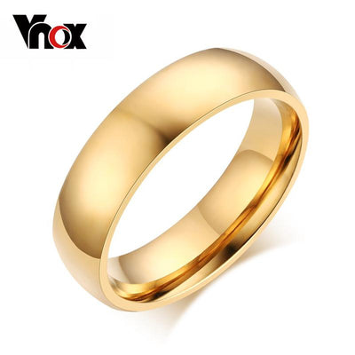 Vnox 6mm Classic Wedding Ring for Men Women - Korvel