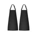 Solid color apron for kitchen and household use waterproof and oil resistant - Korvel