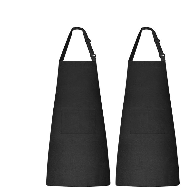 Solid color apron for kitchen and household use waterproof and oil resistant - Korvel