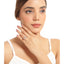 14K Rose Gold Plated 3.30 Carat Genuine Morganite Ring