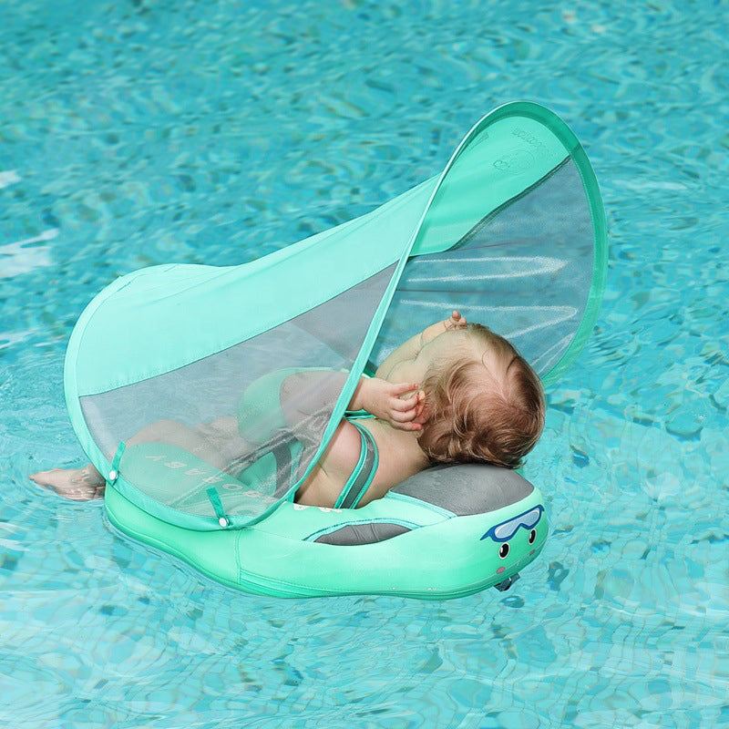 Mambobaby Non-Inflatable Baby Swim Float with Foot Cushion
