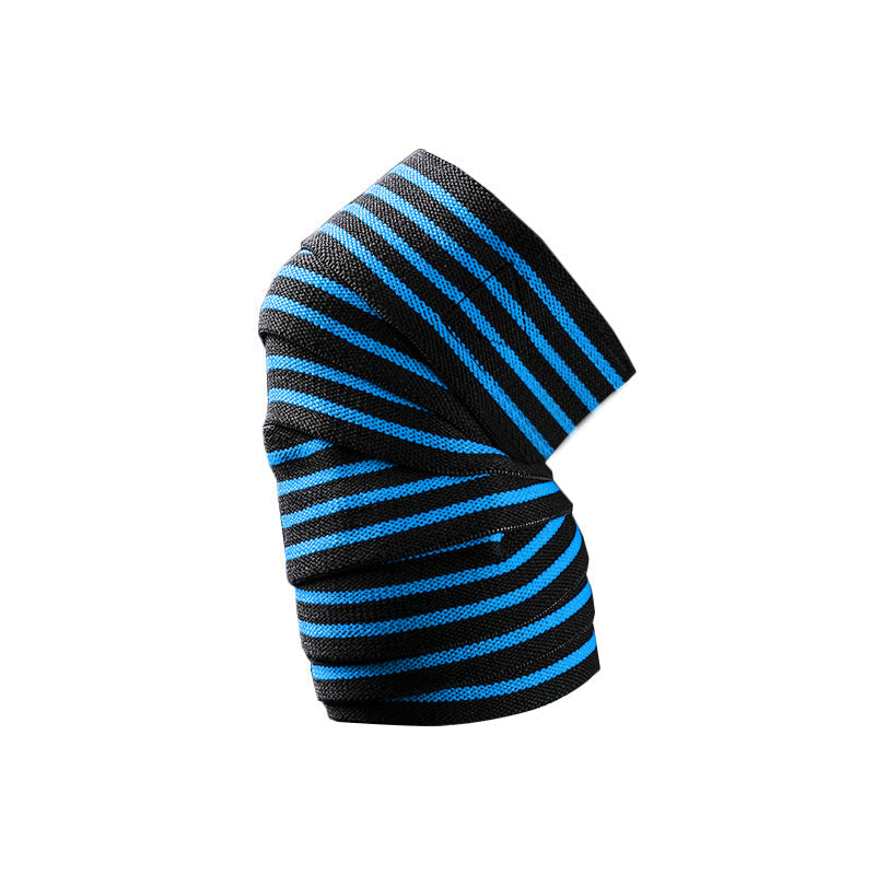 Sports and fitness knee pads for men deep squats elastic bandages strength lifting wrapped leggings knee protection gym cycling - Korvel